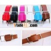 hot selling candy color pu wide women belt