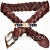 lady leather braided belts