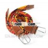 colorful braided stretch belts for women