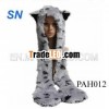 2013 Fashion animal hoodie scarf hat gloves set