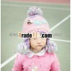 cute knitting hat knit earmuff beanie winter hat for children