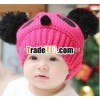 latest design woollen yarn babies hat warming baby girls hat christmas hat