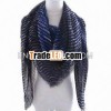 cotton scarfs with lurex thread in different patterns