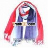 rainbow design cotton and viscose pashmina shawls