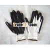 Nylon string knitted seamless glove(F619)
