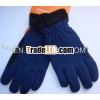 microfleece glove with palm pad
