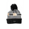 knitted beanie with pompon