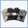 cheaper half finger glove leather