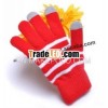 The New Arrival Keep Warm Wool Knit Stripe Gloves, 7 Colors For Option, Good Quality And Good Servic
