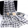 crown printing polyester scarf