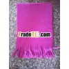 knitting fashionable scarf with fringe