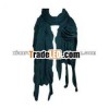 Acrylic Flower Knitted ruffle scarf