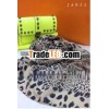 Gradient leopard printing polyester scarf