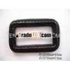 Black handmade Real Leather covered Buckle