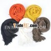 colored fancy plain acrylic scarf