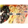 The colorful polka dot polyester scarf