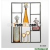 2013DACOR-Red wine bottle & goblet metal wall art decor