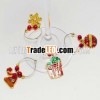 Enamel wine christmas ornament charm promotion