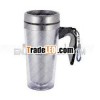 Double wall stainless steel travel cup