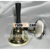4.8'' metal handbell with wood handle A12-H01 for celebration as reception bell/school bell/