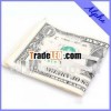 Hollow letter matte colar metal money clip/money clamp