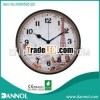 Home Decoration Retro 12" Round Quartz Metal Wall Clock Eiffel Tower
