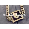 2013 Fashion Square Enamel Lion Head Womens Pendant Necklace Hot Sales UN25024