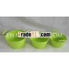 metal basket with ear set of 3