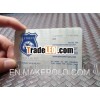 brushed metal business card