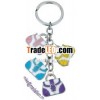 Soft enamel metal key ring