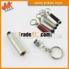 Mini bullet stylus with keychain for smartphone, metal material