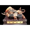Copper elephant statue