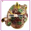 wholesale alloy vintage tan teapot craft box