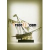 100%handcraft warship metal sculpture