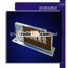 Acrylic vertical countertop sign tips