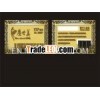Highly refined golden metal VIP card
