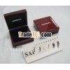 Luxury wooden coin box made of Sapeli wood