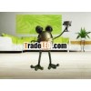 Iron toasting frog statue