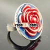 red rose fashion alloy rings