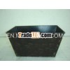 distressed rectangle metal packaging container