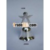 Silver plated brass bell with brass handle