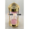 compass sand timer with brass base ,  nautical gift ,  antique finishing 21003