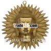 Brass Buddha Face Sun Wall Hanging India Art Religious Crafts Metal Craft