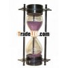 compass sand timer,  brass sand timer ,  nautical gift ,  antique finishing 21004