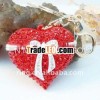 High quality red crystal Love Heart valentine's day gift