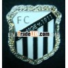 promotional custom metal pin badge with carved flower edge