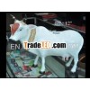 Almunium colored cow statue