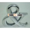 Decorative Sign Made of Aluminum With Polish Finish