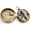 antique sundial compass, brass nautical sundial compass 13139
