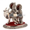 White Metal Statue of God Krishna ji